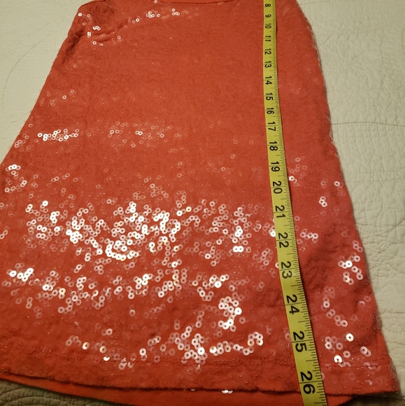 Orange sequined tank top - Picture 2 of 5